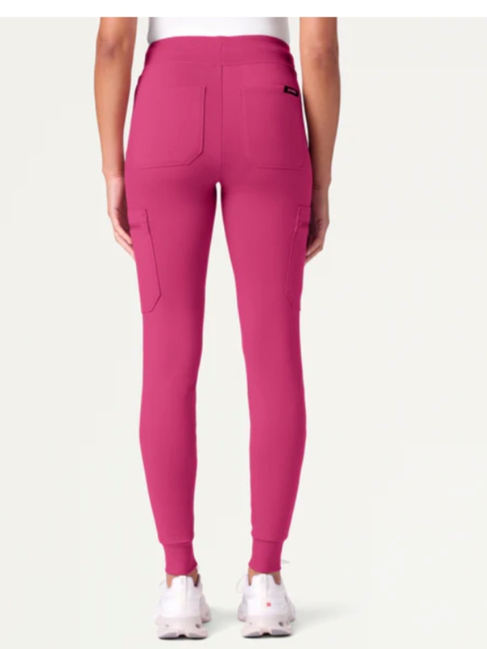 Jaanuu Magenta Skinny Cargo Joggers